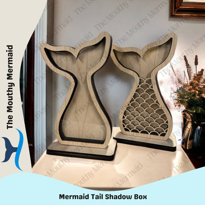 Mermaid Tail Shadow Box