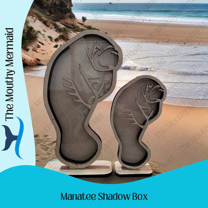 Manatee Shadow Box